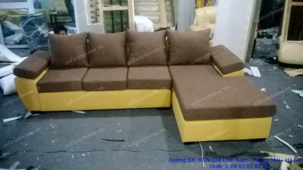 mẫu sofa góc nỉ 08